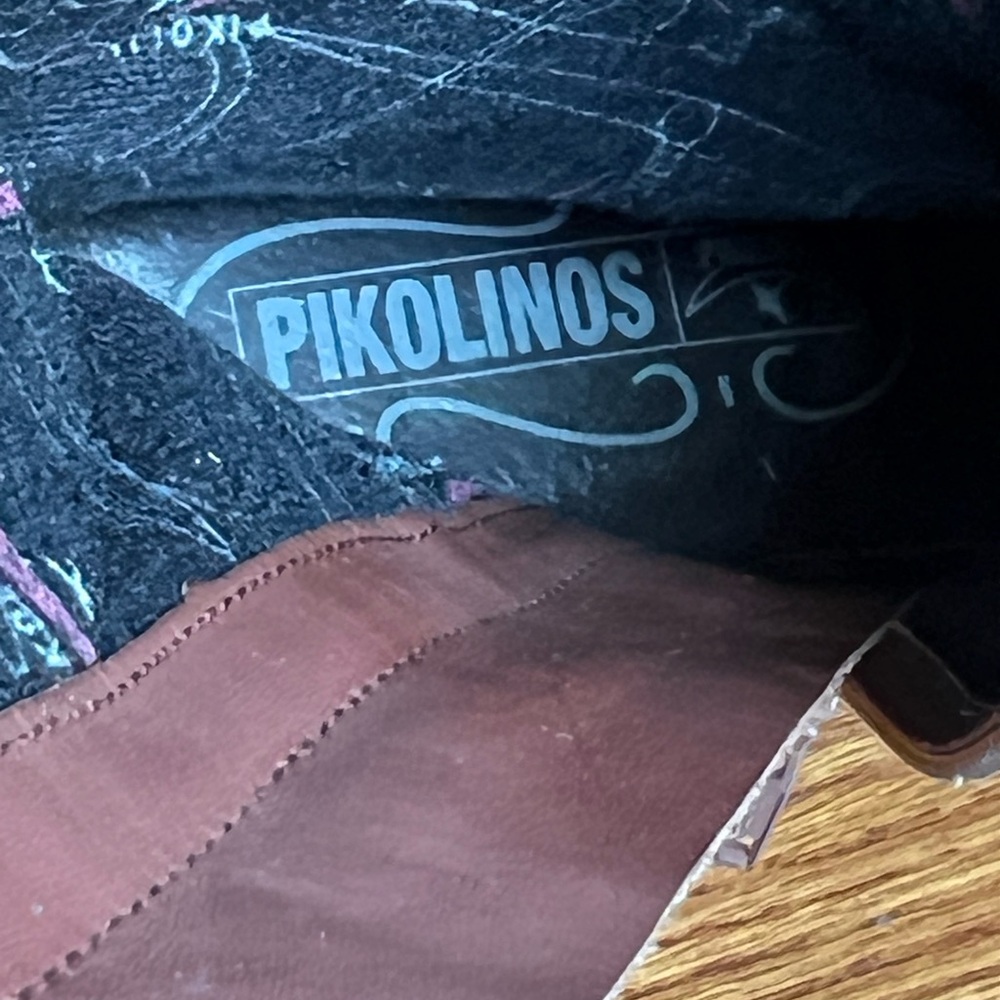 PIKOLINOS‎ Tall Leather Heeled Boots Stitching Sleek Stitched Old Money Rich 36 - Picture 12 of 16